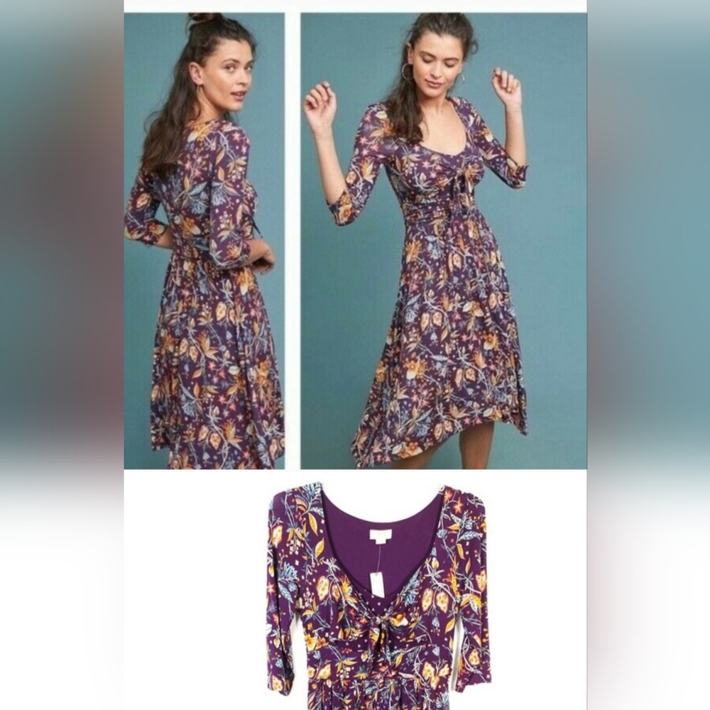 Maeve Anthropologie Beloved Floral Dress
